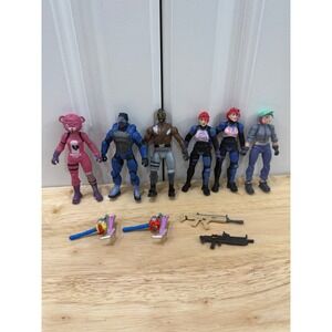 6 Fortnite Action Figures with accessories